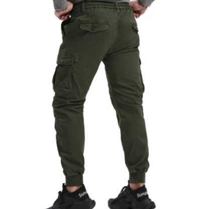 Men's Cargo Pants with Elastic Waistband and Pockets | Perfect for Outdoor Activities