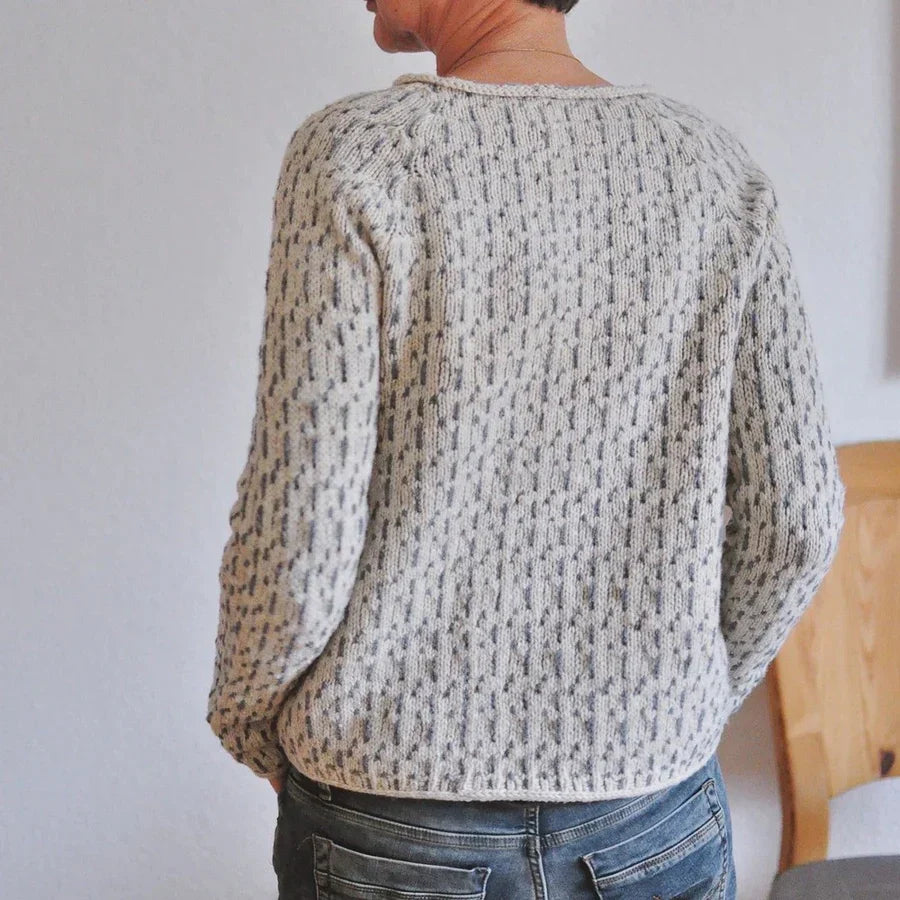 Chic Boat Neck Grey Jumper for Women | Ideal for Winter