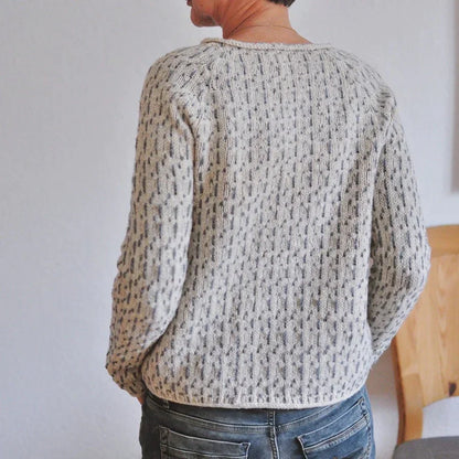 Chic Boat Neck Grey Jumper for Women | Ideal for Winter