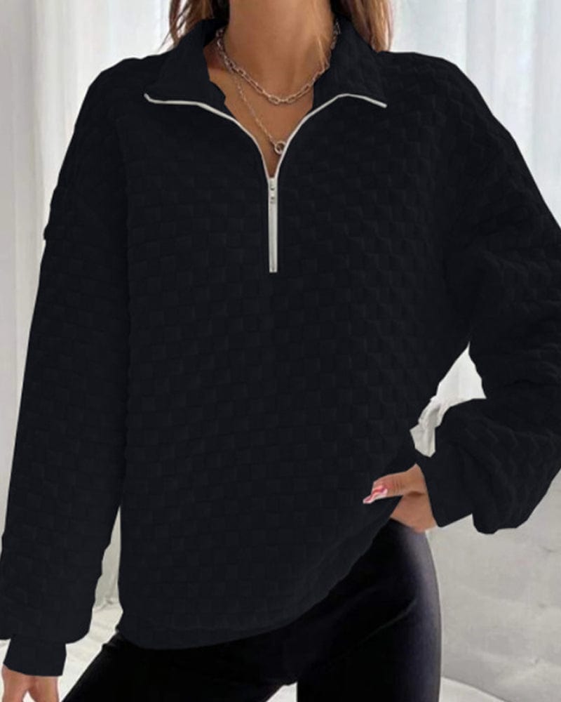 Yvonne - Zip-up Jumper - Chic - Modern Style - Ideal for Winter