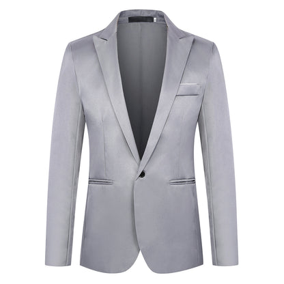 Men's Casual Slim Fit One Button Blazer | Ideal for All Seasons