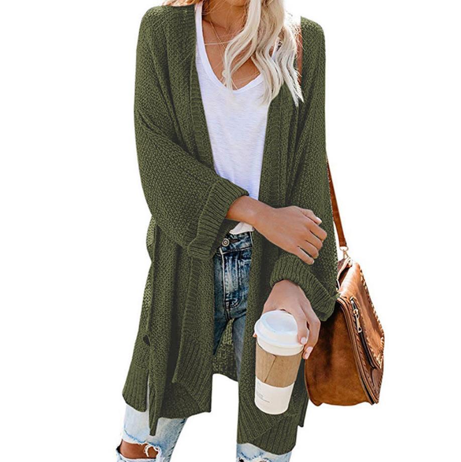 Women's Casual Open Front Knitwear Cardigan with Pocket | Ideal for Winter