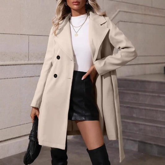 Chic Black Trenchcoat | Ideal for Autumn and Winter