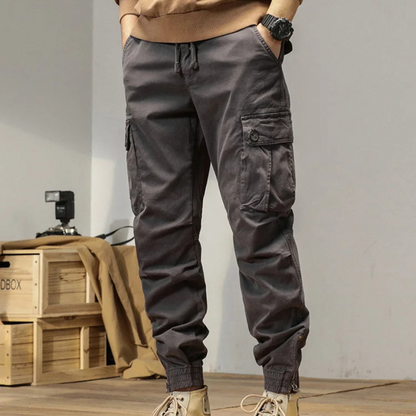 Men's Lightweight Cotton Cargo Pants with Relaxed Fit | Perfect for Outdoor Activities