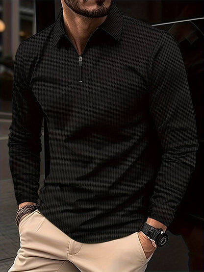 Variant image for Men's Casual Soft Waffle Shirt with Long Sleeves-9