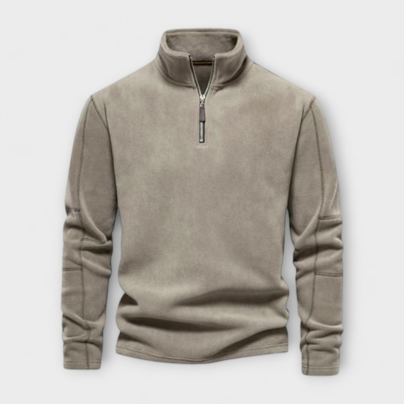 Men's Comfortable Cashmere Quarter Zip Jumper in Solid Colour | Ideal for Winter