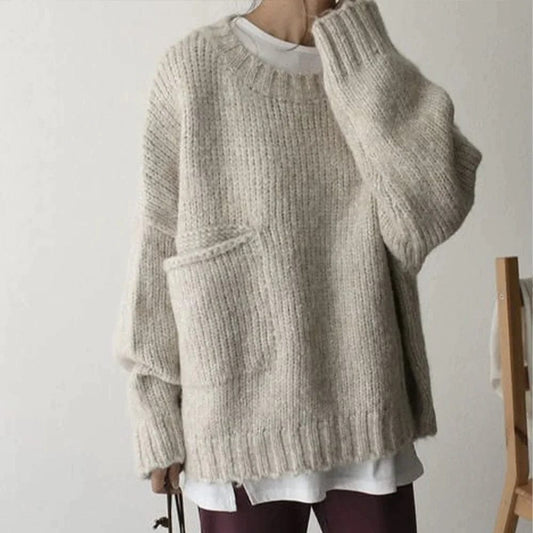 Sylvia - Sweater with Oversized pockets - Casual - Modern Style - Ideal for Winter