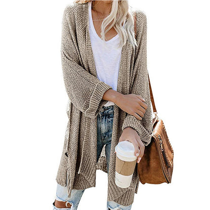 Women's Casual Open Front Knitwear Cardigan with Pocket | Ideal for Winter