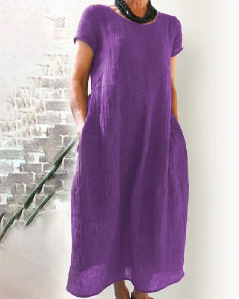 Women's Summer Casual Dress in Wave Shape | Ideal for Summer