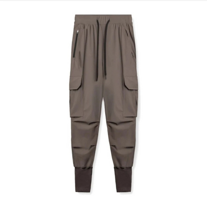 Men's Military-Style Multi-Pocket Cargo Pants with Elastic Waist | Perfect for Casual Days
