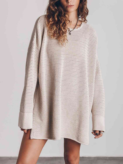 Women's Stylish and Practical Dot Texture Cashmere Jumper | Ideal for Winter