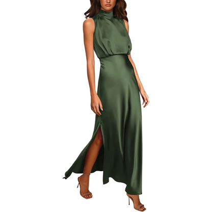 Women's Elegant Silk Maxi Dress