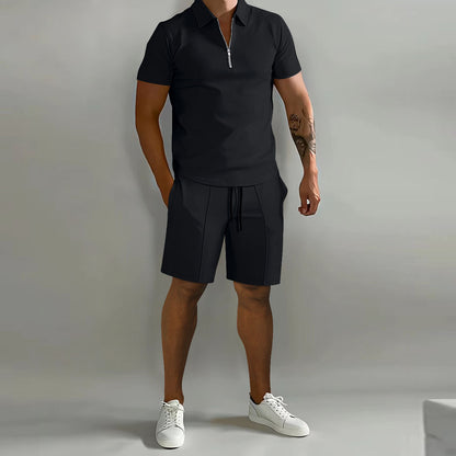Evan - Polo Shirt and Shorts Set - Casual - Casual Couture - Everyday Wear