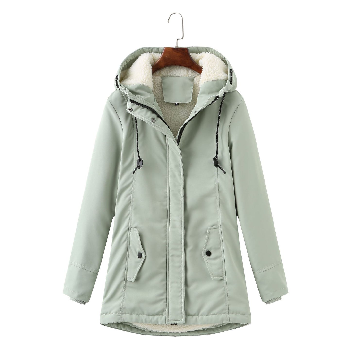 Winter Jacket With Fleece And Capuchon Elegant Parka For Women | Ideal for Winter