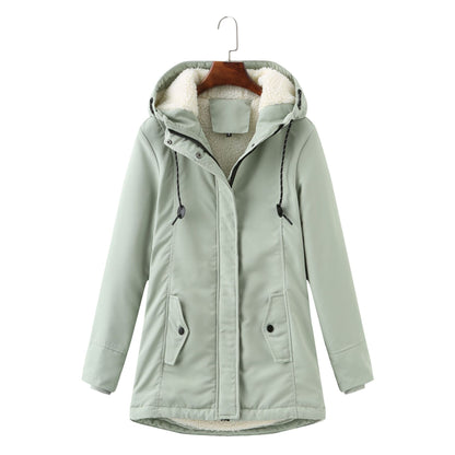 Winter Jacket With Fleece And Capuchon Elegant Parka For Women | Ideal for Winter