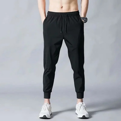 Men's Stylish Jogging Pants with Side Pockets and Elastic Cuffs | Perfect for Casual Days