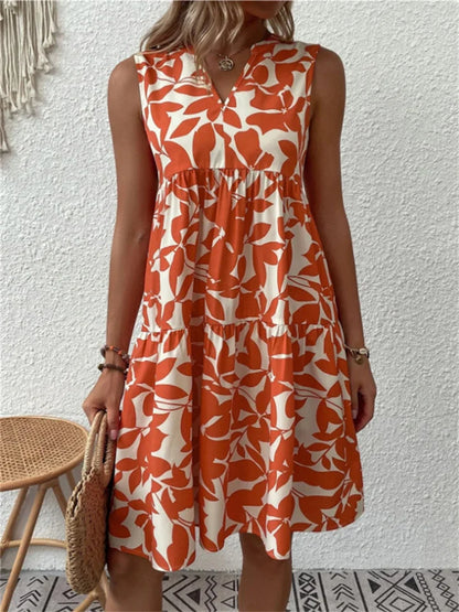 Women's Elegant Lightweight Summer Dress with Floral Design