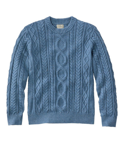 Men's Heritage Soft Cotton Cashmere Crewneck Jumper | Ideal for Winter