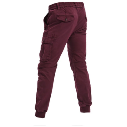 Men's Cargo Pants with Elastic Waistband and Pockets | Perfect for Outdoor Activities
