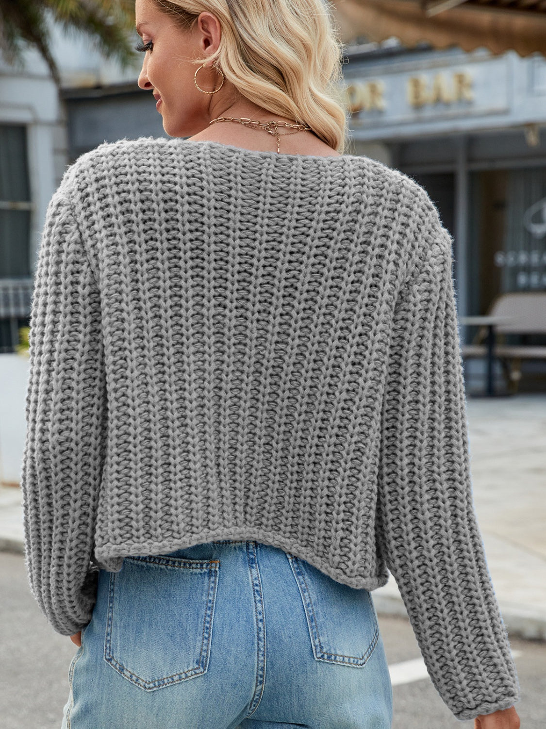Women's Cozy Knitted Cardigan with Pockets and Buttons | Ideal for Winter