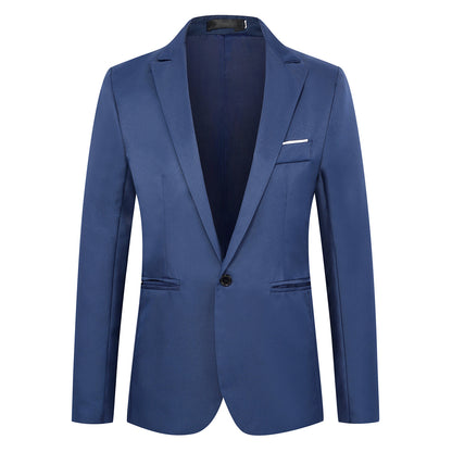 Men's Casual Slim Fit One Button Blazer | Ideal for All Seasons