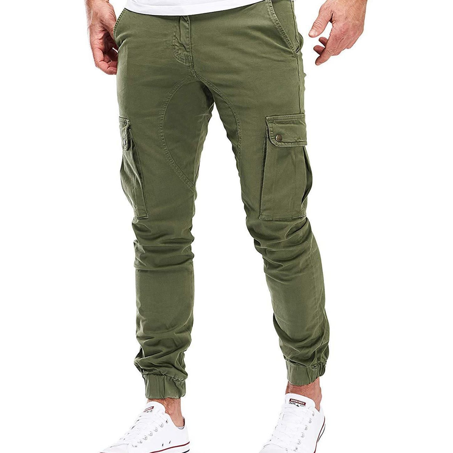 Men's Comfortable Breathable Cargo Trousers with Functional Pockets
