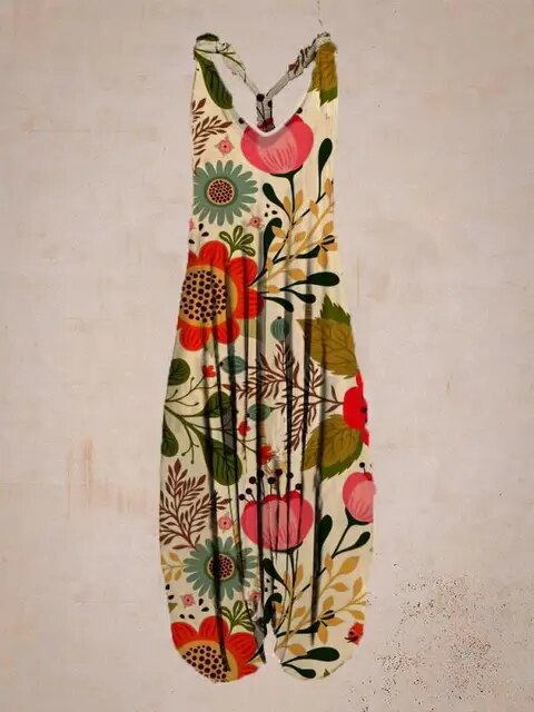 Women's Stylish Boho Sleeveless Jumpsuit | Ideal for summer