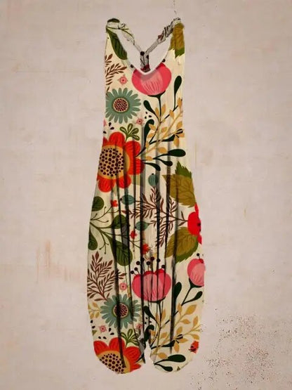 Women's Stylish Boho Sleeveless Jumpsuit | Ideal for summer