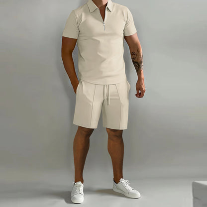 Evan - Polo Shirt and Shorts Set - Casual - Casual Couture - Everyday Wear