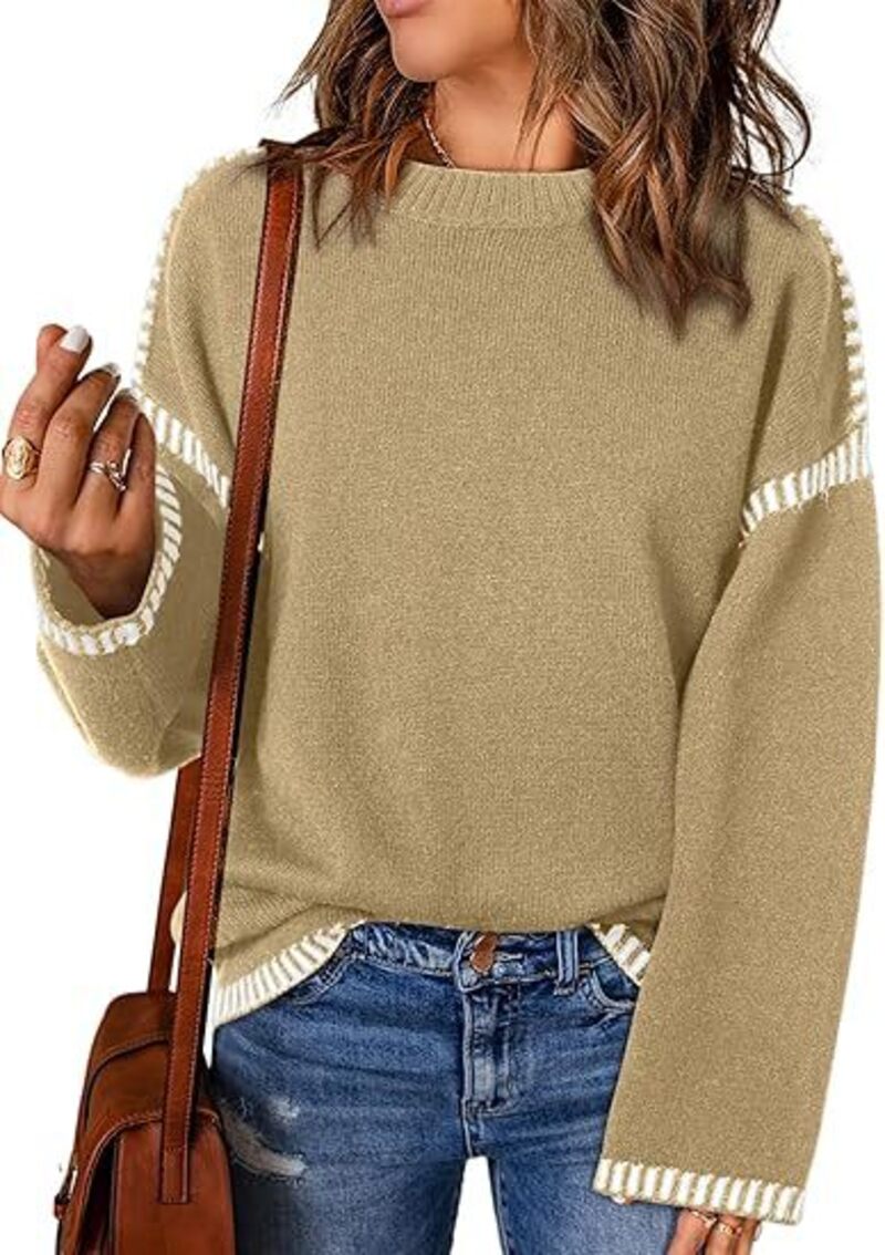 Women's Color Block Cable Knit Jumper | Ideal for winter