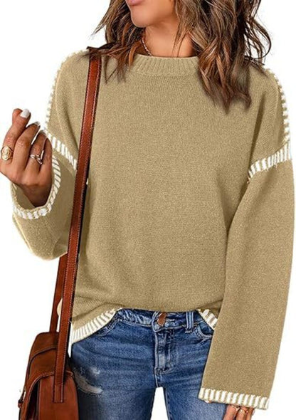 Women's Color Block Cable Knit Jumper | Ideal for winter