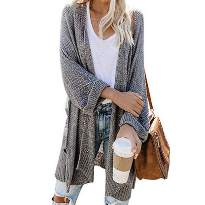 Women's Casual Open Front Knitwear Cardigan with Pocket | Ideal for Winter