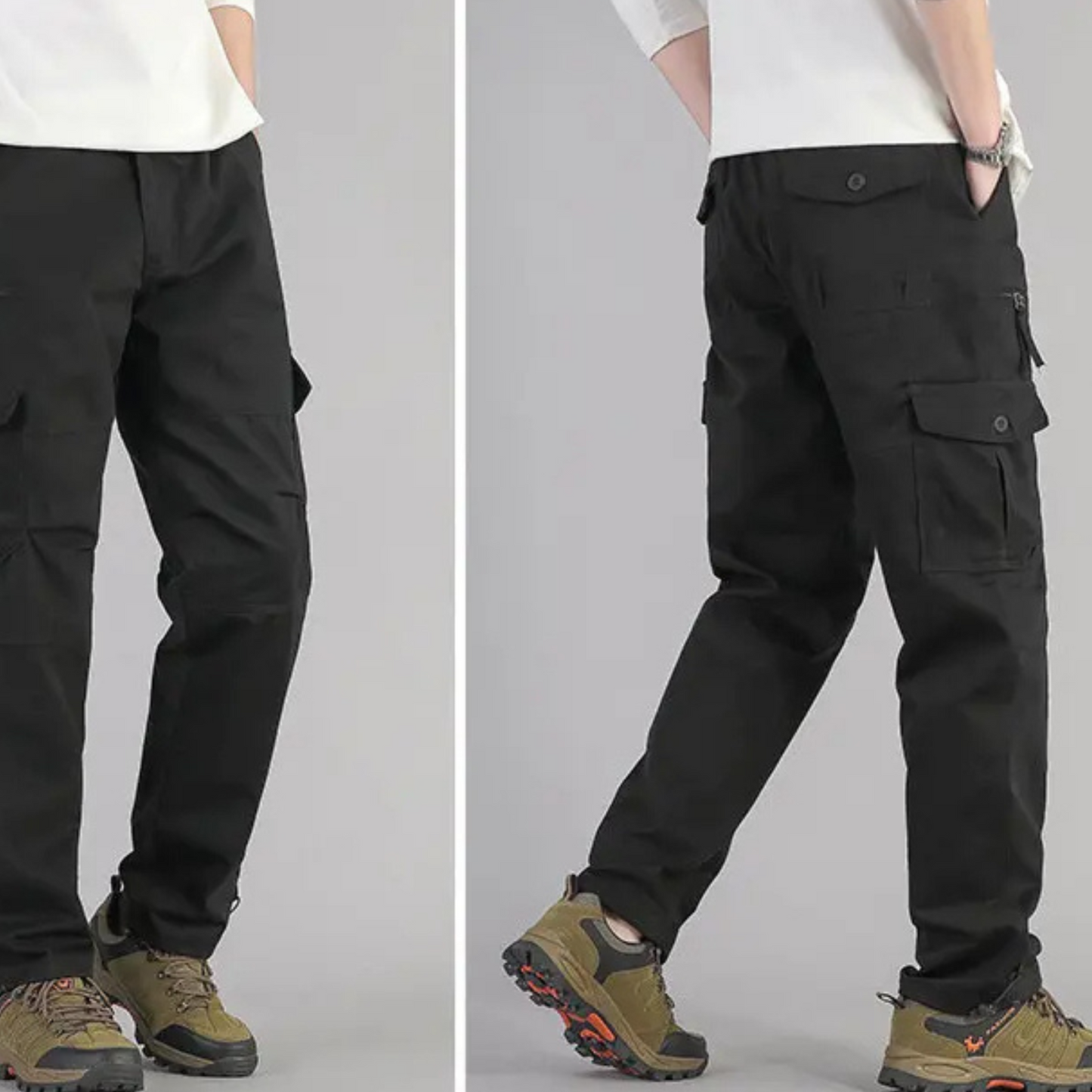 Men's Plus Size Tactical Cargo Pants with Stretch Waist | Perfect for Outdoor Activities