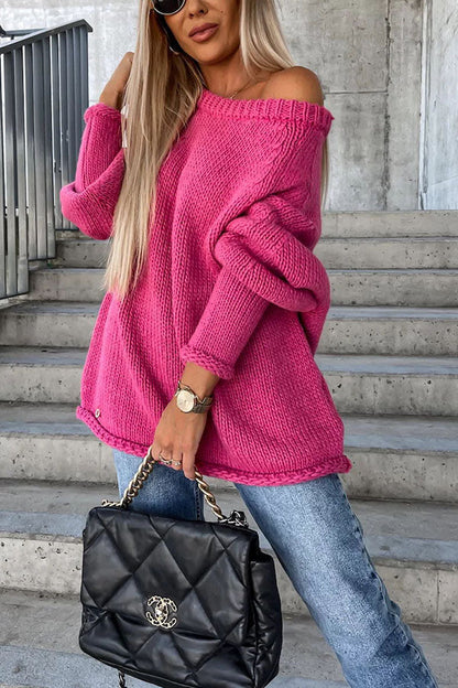 Women's Loose Wide Neck Cashmere Jumper | Ideal for Winter