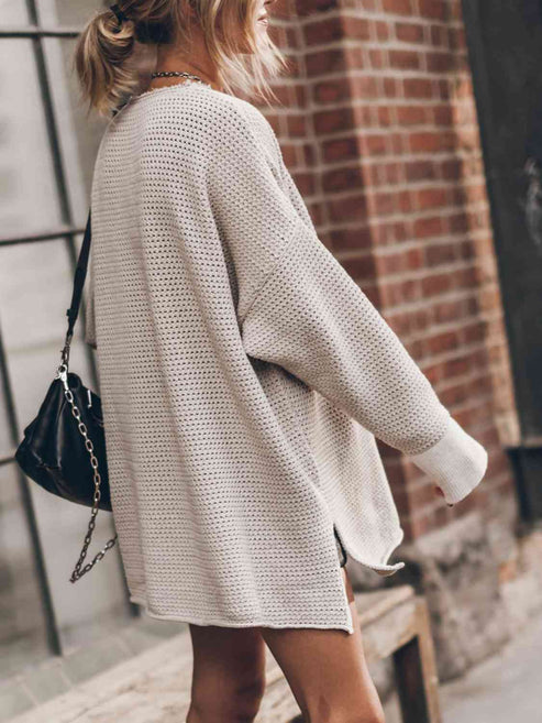 Women's Stylish and Practical Dot Texture Cashmere Jumper | Ideal for Winter