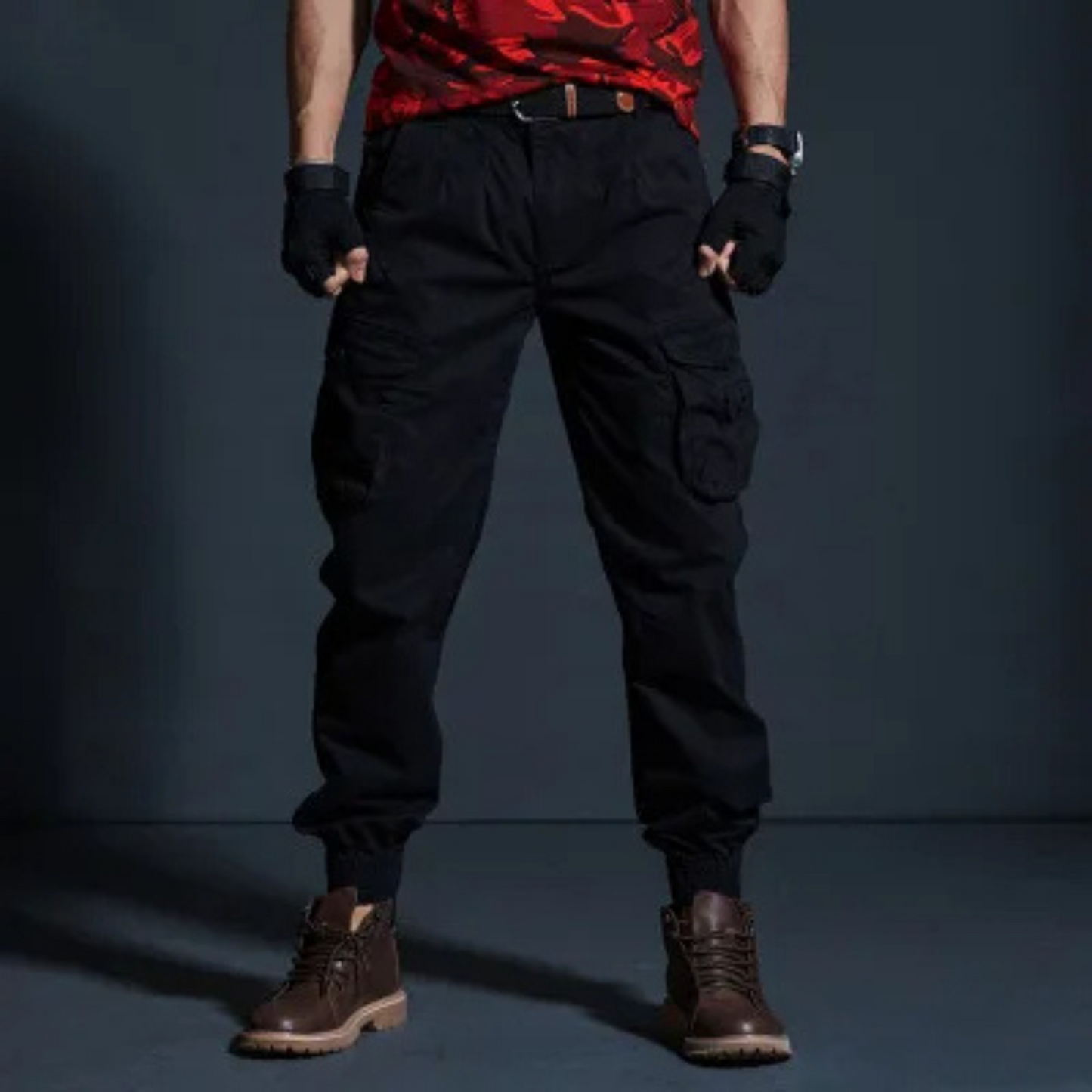 Men's Comfortable Cargo Pants with Elastic Waist | Perfect for Outdoor Activities