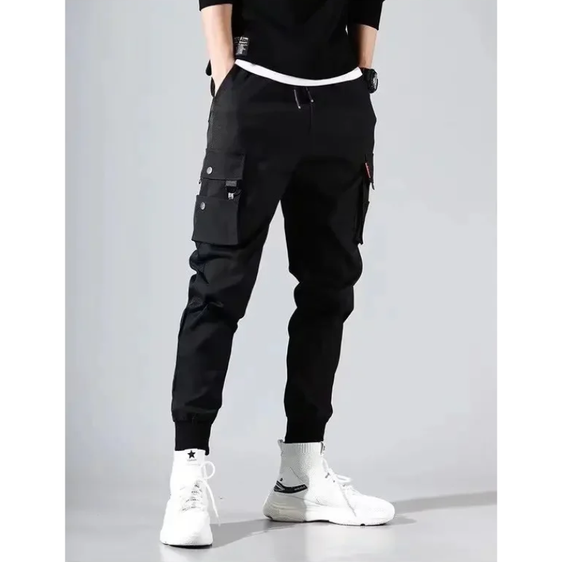 Men's Stylish Jogging Pants with Side Pockets and Elastic Cuffs | Perfect for Casual Days