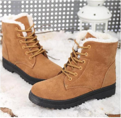 Warm Non-slip Winter Boots With Laces for Women | Perfect for Outdoor Activities