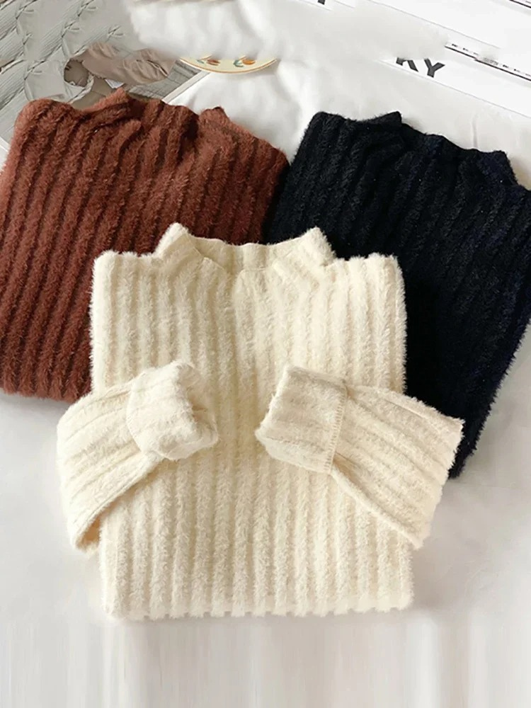 Women's Cozy Lined Wool Knitted Turtleneck Jumper for Women | Ideal for Winter