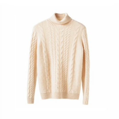 Women's Warm Knitted Cord-Point Cashmere Jumper for Women | Ideal for Winter