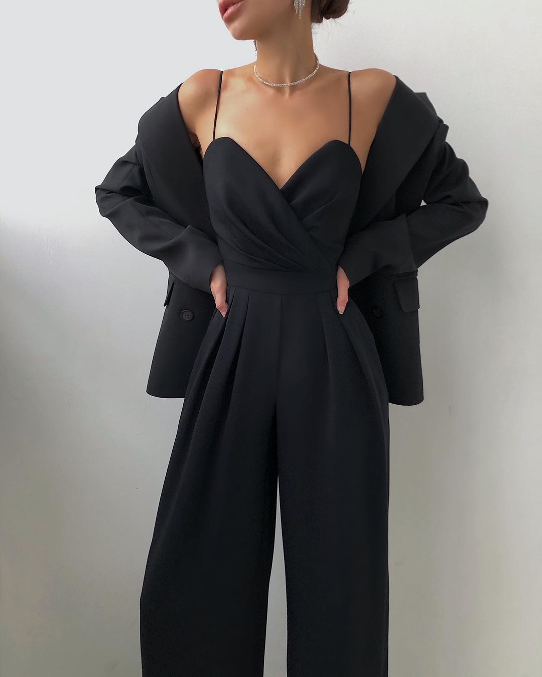 Women's Elegant Spaghetti Strap Wide Leg Jumpsuit | Ideal for Summer