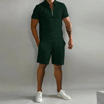 Evan - Polo Shirt and Shorts Set - Casual - Casual Couture - Everyday Wear