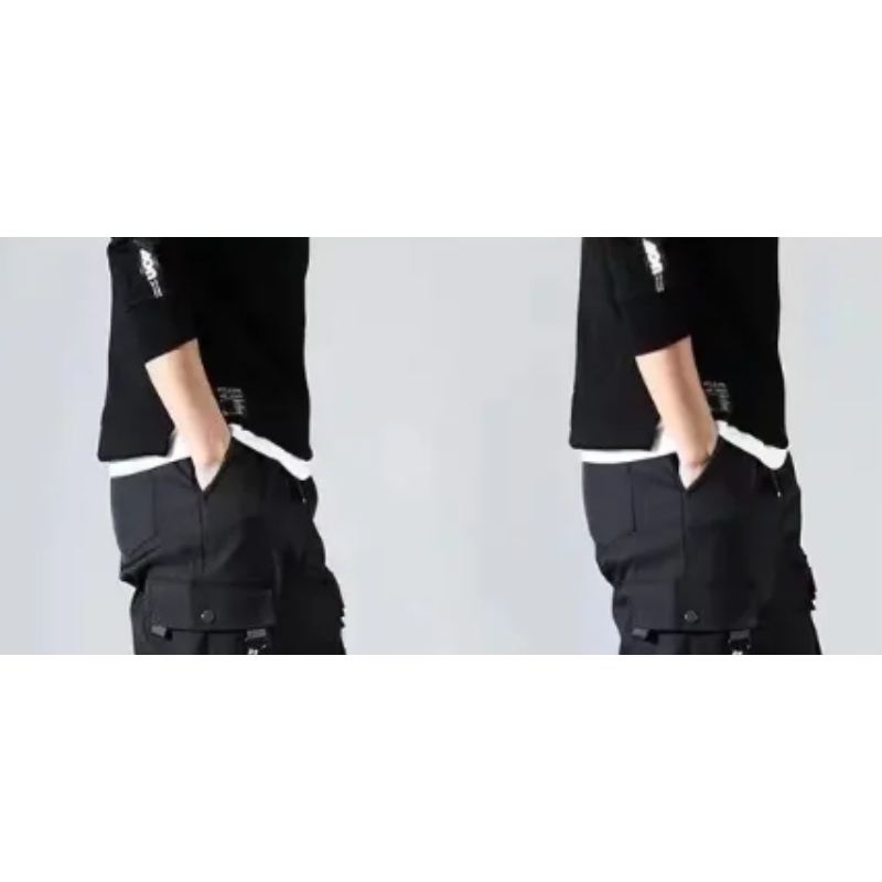 Men's Stylish Jogging Pants with Side Pockets and Elastic Cuffs | Perfect for Casual Days