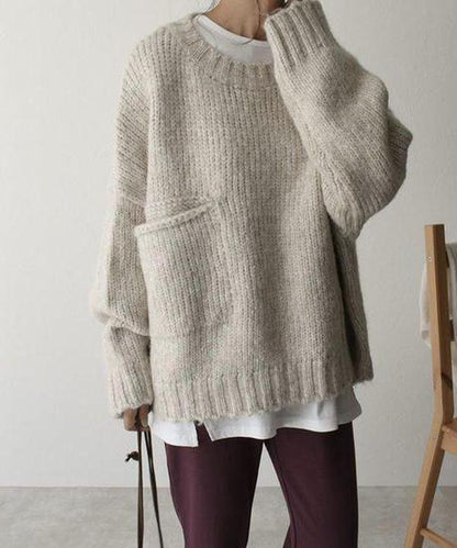 Women's Modern Knit Jumper with Pockets | Ideal for Winter