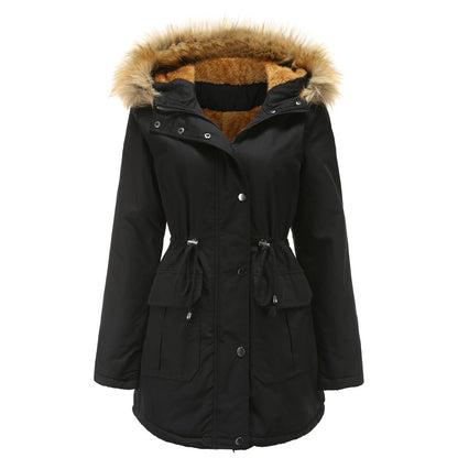Winter Jacket With Fleece And Vegan Fur Capuchon Casual Parka For Women | Ideal for Winter