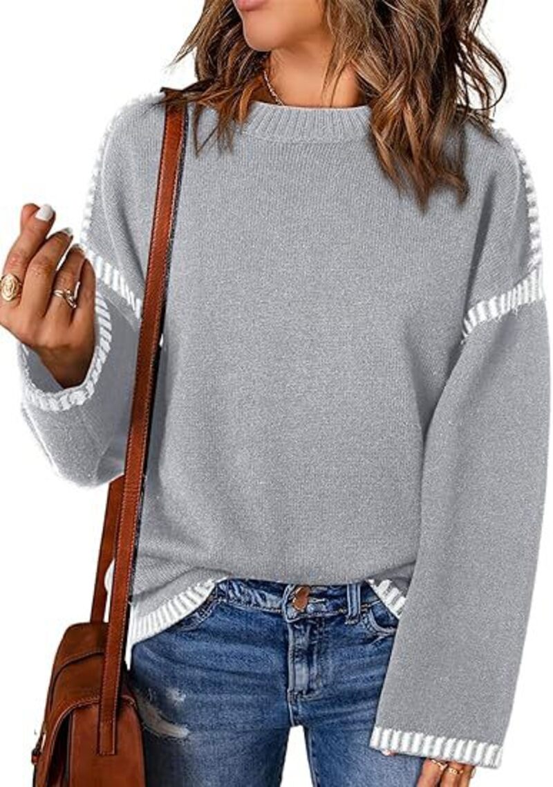 Women's Color Block Cable Knit Jumper | Ideal for winter