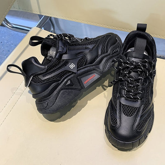 Women’s Elegant Neon Color Sneakers with Number Print | Perfect for All Seasons