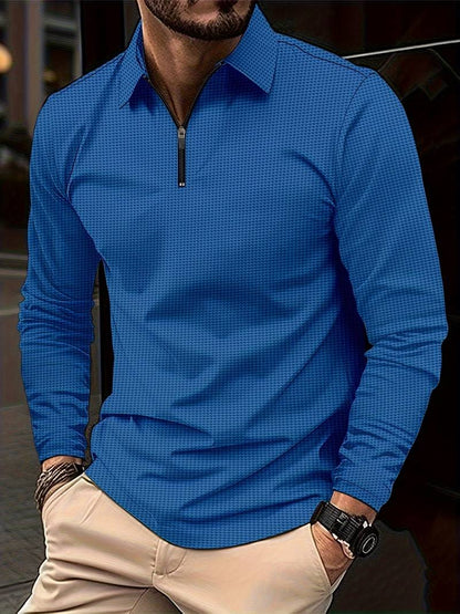 Variant image for Men's Casual Soft Waffle Shirt with Long Sleeves-57