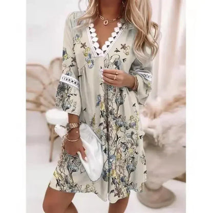 Women's Breezy Floral Summer Dress with Lightweight Fabric