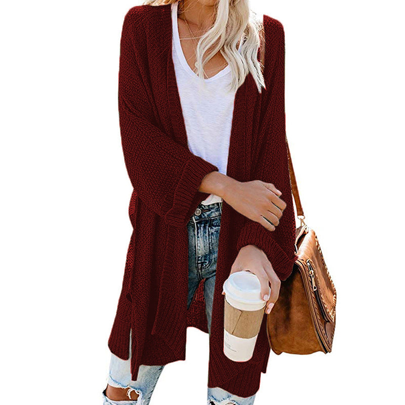 Women's Casual Open Front Knitwear Cardigan with Pocket | Ideal for Winter